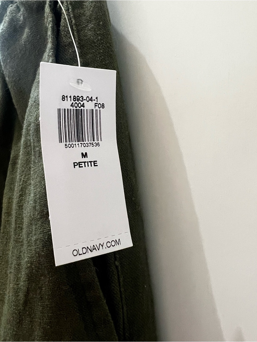 Old Navy Olive Green Petite Wide-Leg Pants - Picture 2 of 4